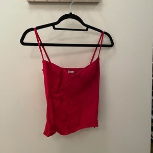 Reformation red bustier style top